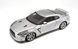 Bburago 1/18 2009 Nissan GT - R (R - 35) Silver Diecast Model - Hobbytech Toys