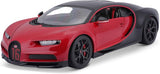 Bburago 1/18 2018 Bugatti Chiron Sport Red/Black Diecast Model - Hobbytech Toys