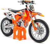 Bburago 1/18 2018 KTM 450 SX - F Factory Edition Herling Diecast Model - Hobbytech Toys