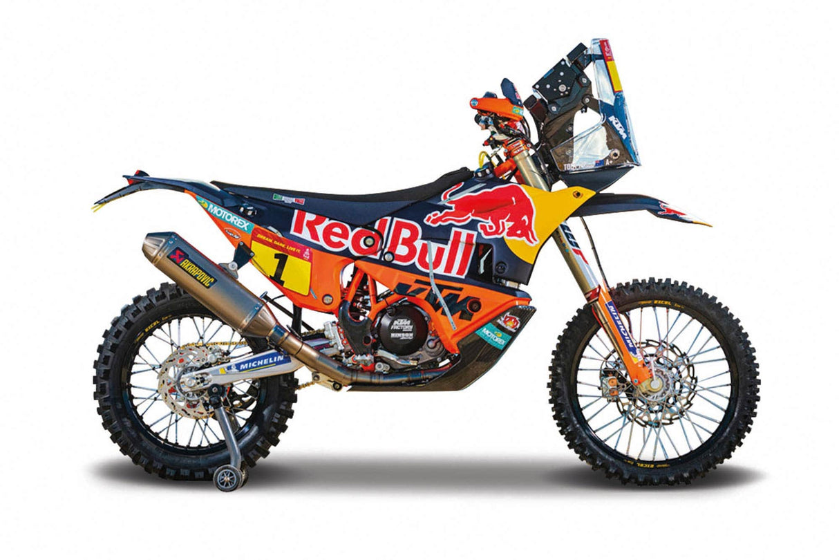 Bburago 1/18 2019 KTM 450 Dakar Rally Red Bull #1 Diecast Model - Hobbytech Toys