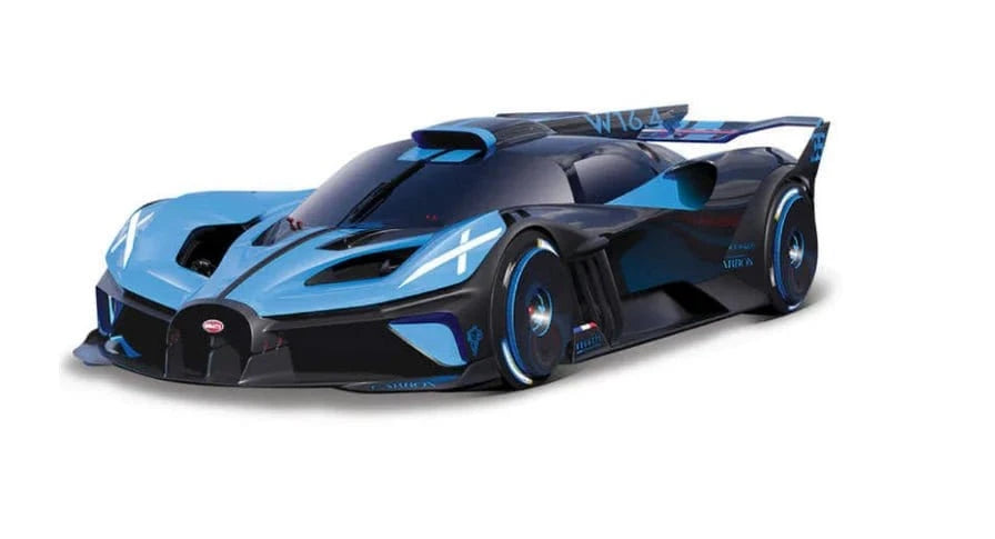 Bburago 1/18 2022 Bugatti Bolide Blue & Black Diecast Model - Hobbytech Toys