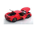 Bburago 1/18 2022 Ferrari 296 GTB - Rosso Corsa Diecast Model - Hobbytech Toys