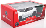 Bburago 1/18 2023 Alfa Romeo Giulia GTAM Trofeo White Diecast Model - Hobbytech Toys