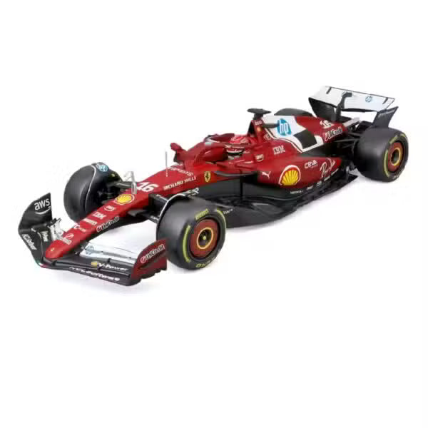 Bburago 1/18 2025 F-1 Ferrari #16 Charles Leclerc Diecast Model