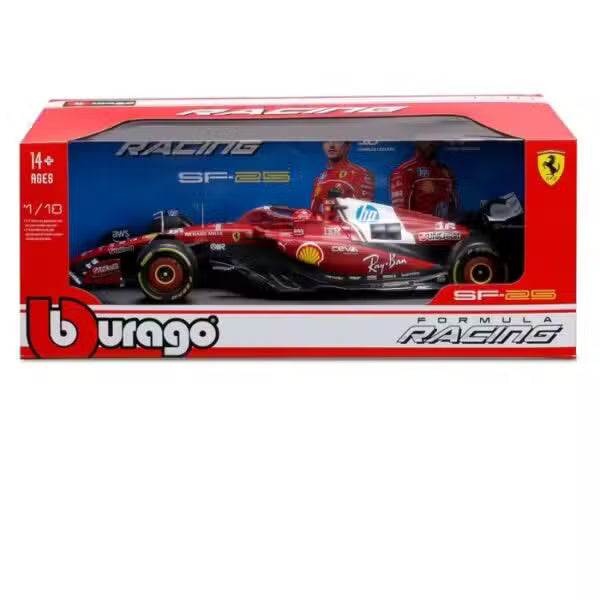 Bburago 1/18 2025 F-1 Ferrari #16 Charles Leclerc Diecast Model