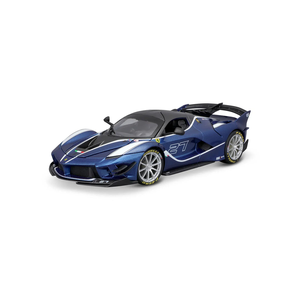 Bburago 1/18 R&P Ferrari FXX K Evo No.27 Blue Diecast Model