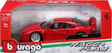 Bburago 1/18 Race & Play 1987 Ferrari F-40 - Rosso Corsa Diecast Model