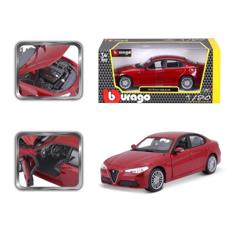 Bburago 1/24 2020 Alfa Romeo Giulia Saloon Diecast Model - Hobbytech Toys