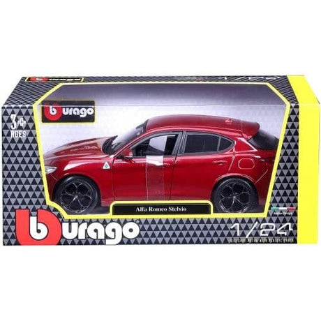 Bburago 1/24 2021 Alfa Romeo Stelvio SUV Diecast Model - Hobbytech Toys