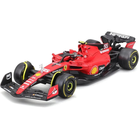 Bburago 1/24 2023 F - 1 Ferrari SF - 23 #55 Sainz in Showcase Diecast Model - Hobbytech Toys