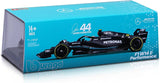 Bburago 1/24 2023 F - 1 Mercedes W 14 #44 Hamilton in Showcase Diecast Model - Hobbytech Toys