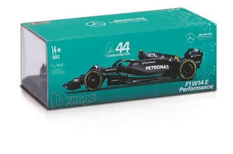 Bburago 1/24 2023 F - 1 Mercedes W 14 #63 Russell in Showcase Diecast Model - Hobbytech Toys