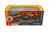 Bburago 1/24 2024 McLaren MCL38 F-1 with Norris #4 Figurine Diecast Model