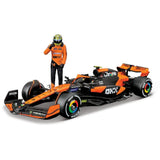 Bburago 1/24 2024 McLaren MCL38 F-1 with Norris #4 Figurine Diecast Model