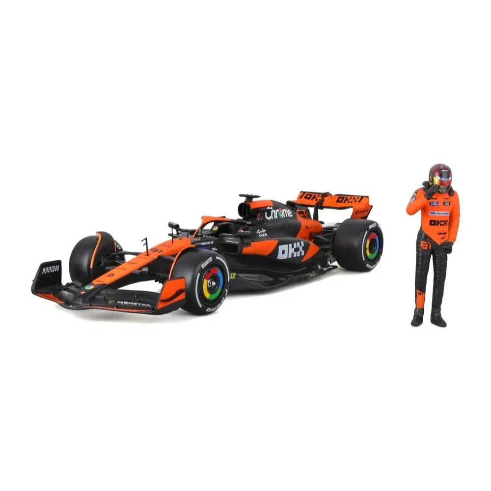 Bburago 1/24 2024 McLaren MCL38 F-1 with Piastri #81 Figurine Diecast Model