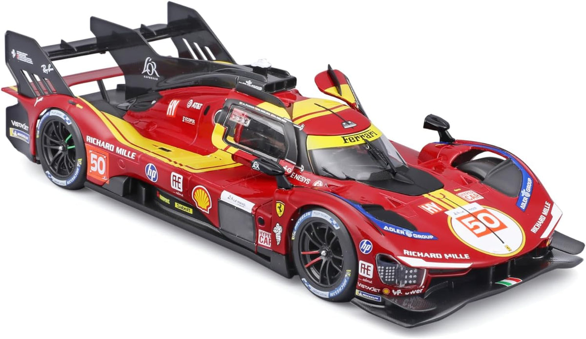 Bburago 1/24 2025 Ferrari 499P Le Mans Hypercar #50 Diecast Model