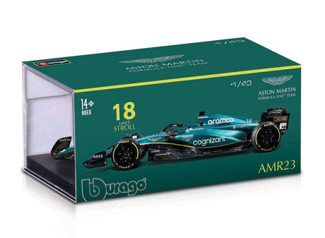 Bburago 1/43 2023 F - 1 Aston Martin AMR23 #18 Stroll WB Diecast Model - Hobbytech Toys