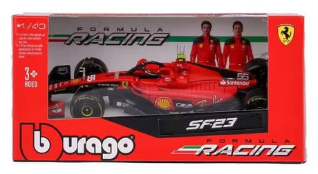 Bburago 1/43 2023 F - 1 Ferrari SF - 23 #55 Sainz WB Diecast Model - Hobbytech Toys