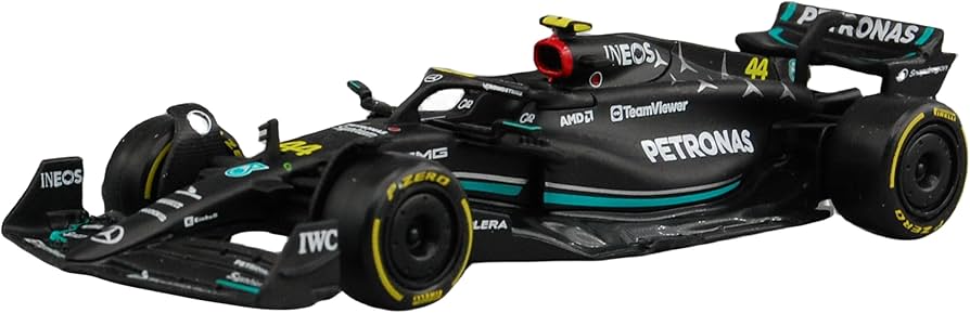 Bburago 1/43 2023 F - 1 Mercedes W 14 #44 Hamilton WB Diecast Model - Hobbytech Toys