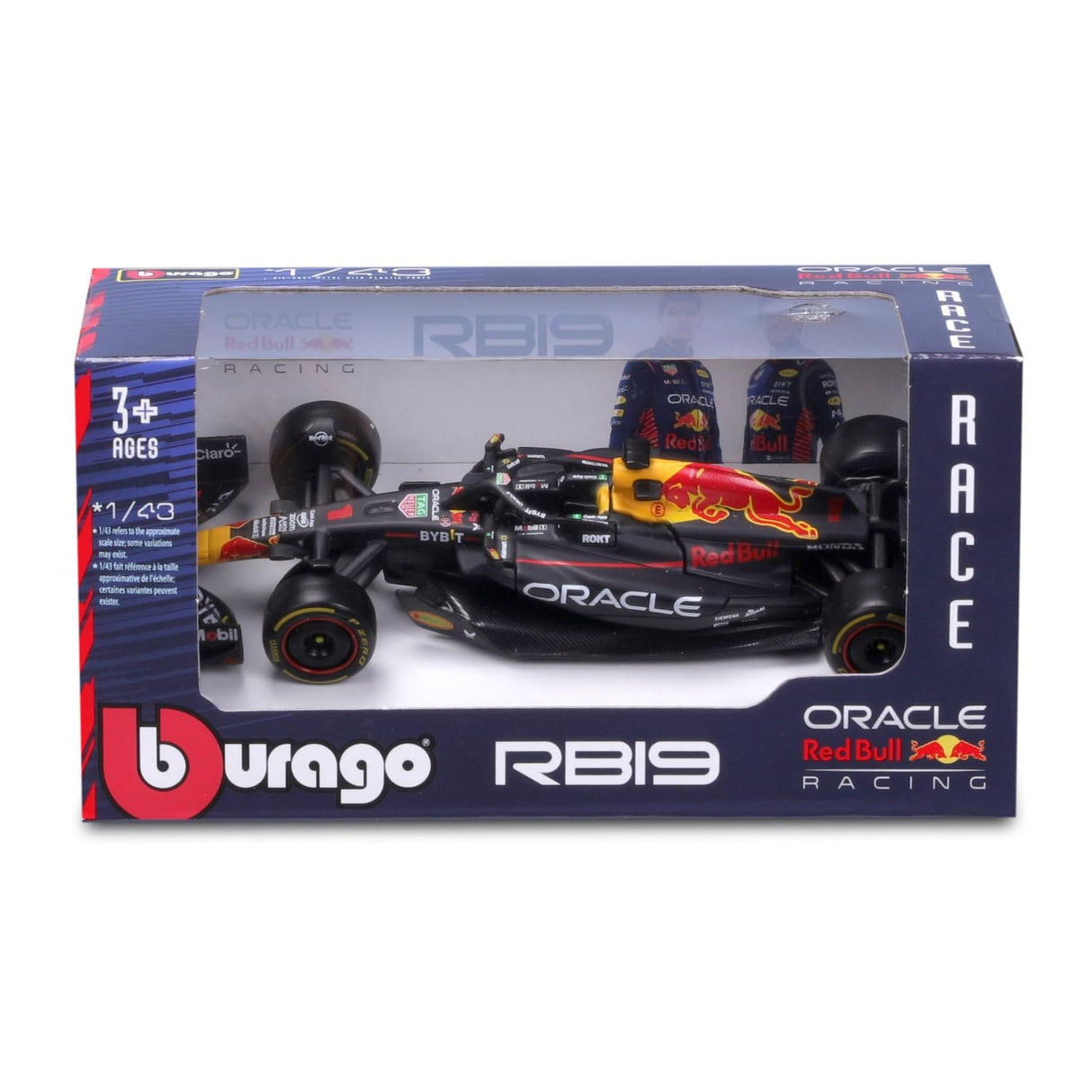 Bburago 1/43 2023 F - 1 Red Bull Racing RB - 19 #1 Verstappen WB Diecast Model - Hobbytech Toys