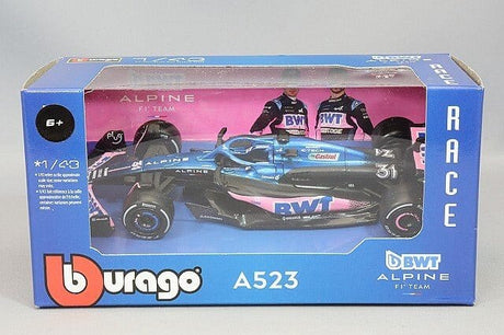 Bburago 1/43 2023 F - 1 Renault Alpine A523 #10 Gasly WB Diecast Model - Hobbytech Toys