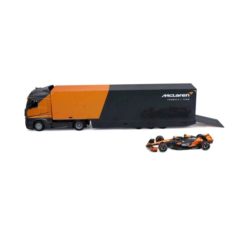 Bburago 1/43 2024 McLaren Transporter MCL 38 w /one F-1 car Diecast Model