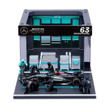 Bburago 1/43 2024 Mercedes AMG Pit Pass Comp. Russell #63 Diecast Model