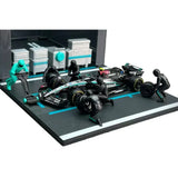 Bburago 1/43 2024 Mercedes AMG Pit Pass Comp. Russell #63 Diecast Model