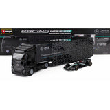 Bburago 1/43 2024 Mercedes Transporter W-15 w/ one F-1 car Diecast Model