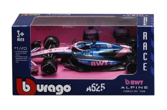 Bburago 1/43 2025 F1 BWT Alpine A525 #10 Pierre Gasly Diecast Model