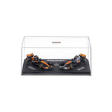 Bburago 1/64 2025 McLaren MCL39 - Norris #4 Twin Pack in Showcase Diecast Model