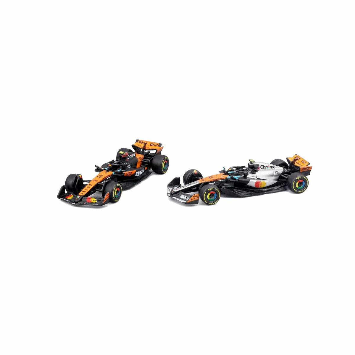 Bburago 1/64 2025 McLaren MCL39 - Norris #4 Twin Pack in Showcase Diecast Model