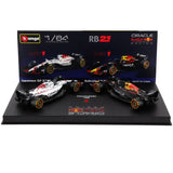 Bburago 1/64 2025 Red Bull Racing RB21 - Verstappen #1 Twin Pack in Showcase Diecast Model