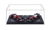 Bburago 1/64 2025 Scuderia Ferrari SF-25 - Hamilton #44 Twin Pack in Showcase Diecast Model