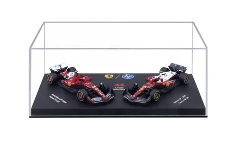 Bburago 1/64 2025 Scuderia Ferrari SF-25 - Hamilton #44 Twin Pack in Showcase Diecast Model