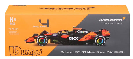 Bburago F1 1/24 in Showcase 2024 F-1 McLaren MCL38 #4 Norris