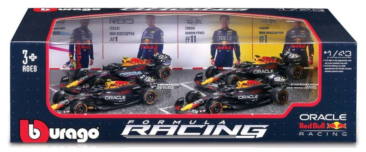 Bburago F1 1/43 Gift Set Red Bull #1 Verstappen - 4pc Gift Pack