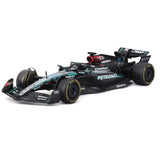 Bburago F1 1/43 without Helmet 2024 F-1 Mercedes-AMG W15 #63 Russell WB