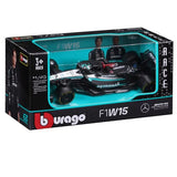 Bburago F1 1/43 without Helmet 2024 F-1 Mercedes-AMG W15 #63 Russell WB