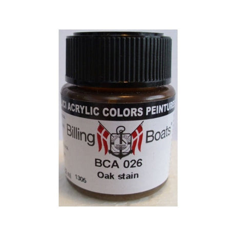 Billings Boats BCA026 Oak Stain Acrylic Paint 22ml - Hobbytech Toys