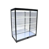 Black Mirrored 4 Layer Display Case w/LED Lights (USB Powered)