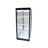 Black Mirrored 4 Layer Display Case w/LED Lights (USB Powered)