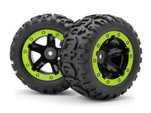 BlackZon 540038 Slyder Wheels Complete - Green (2pcs)