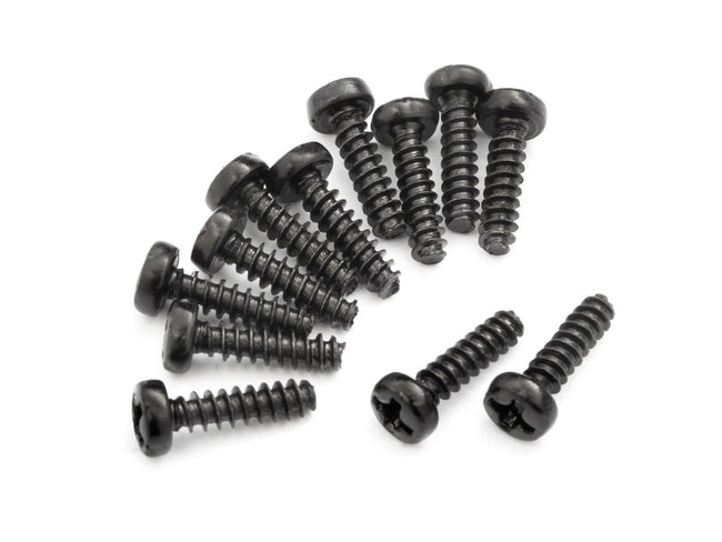 BlackZon 540048 Slyder Pan head Self Tapping Screws 2.6x10mm (12pcs)