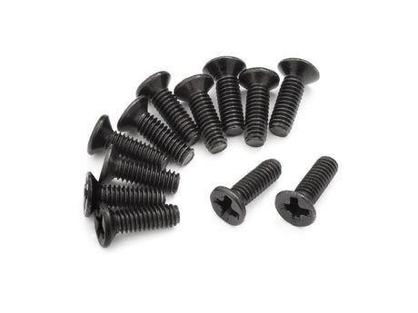 BlackZon 540049 Slyder Countersunk Screws 2.5x8mm (12pcs) - Hobbytech Toys