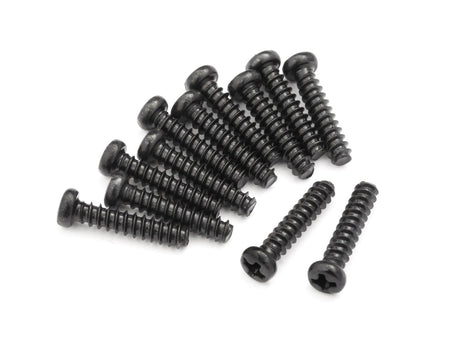 BlackZon 540053 Slyder Pan head Self Tapping Screws 2.6x12mm (12pcs) - Hobbytech Toys