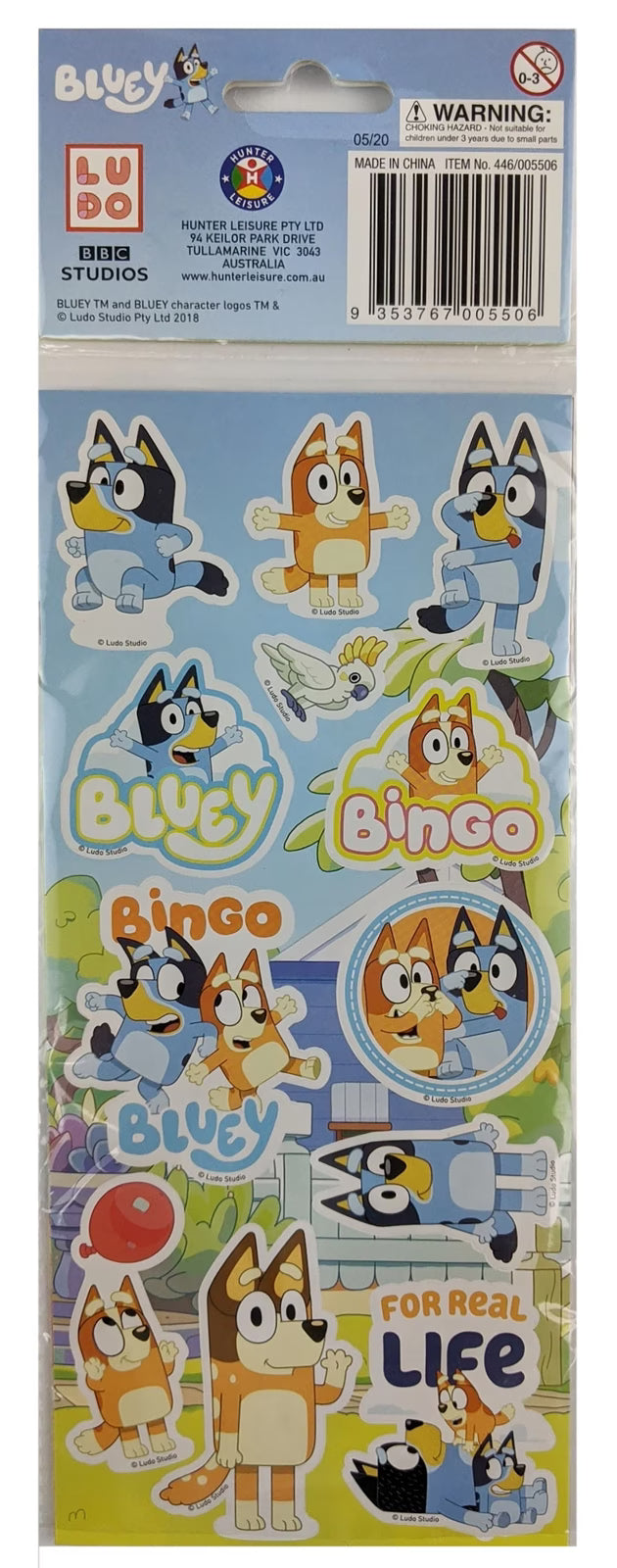 Bluey Puffy Stickers - 3 Pack