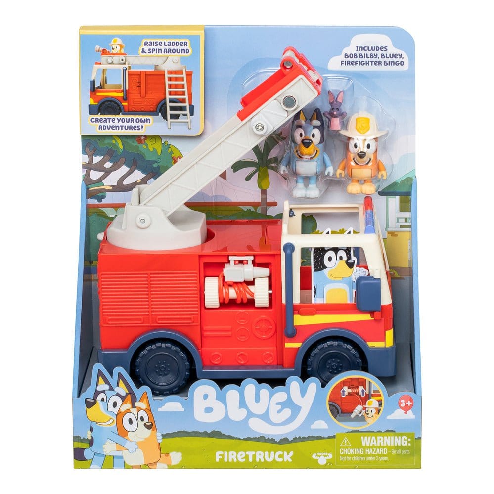 Bluey S10 Firetruck With Figures - Hobbytech Toys