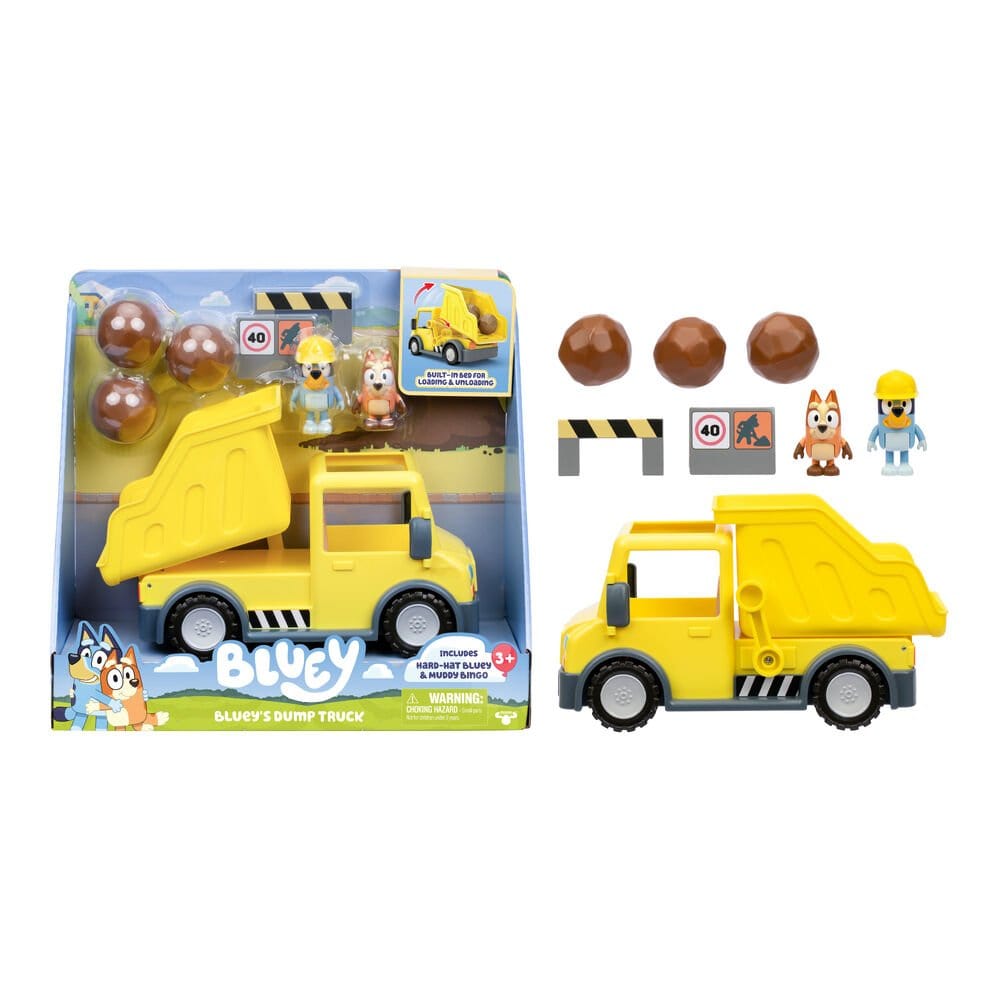 Bluey S12 Dump Truck with Figures - Hobbytech Toys