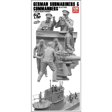Border Model 1/35 German Submariners & Commanders (in action) [BR - 002] - Hobbytech Toys